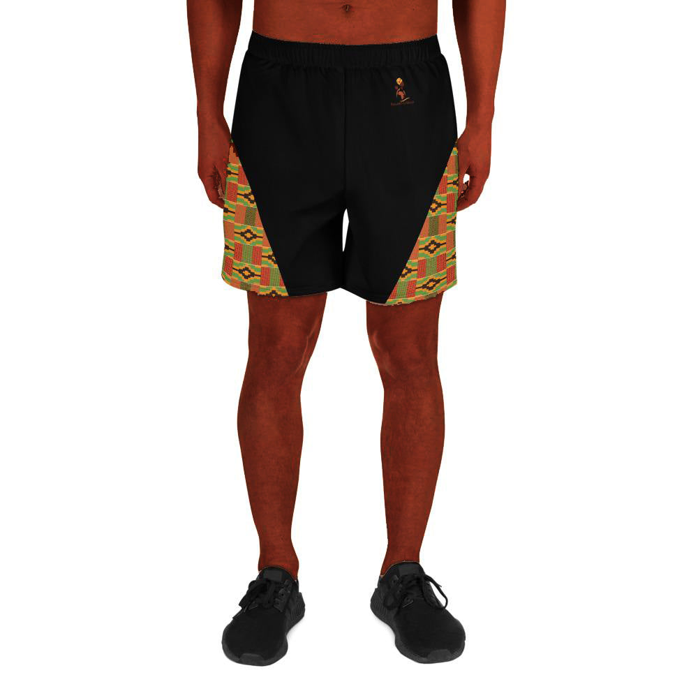 Kente Triangle Men's Athletic Shorts - RuvaAfricWear