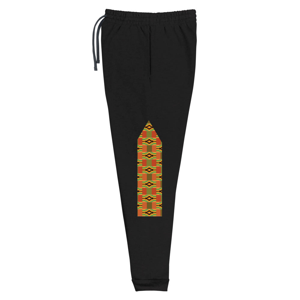 RuvaAfricWear Kente Print strip Unisex Joggers